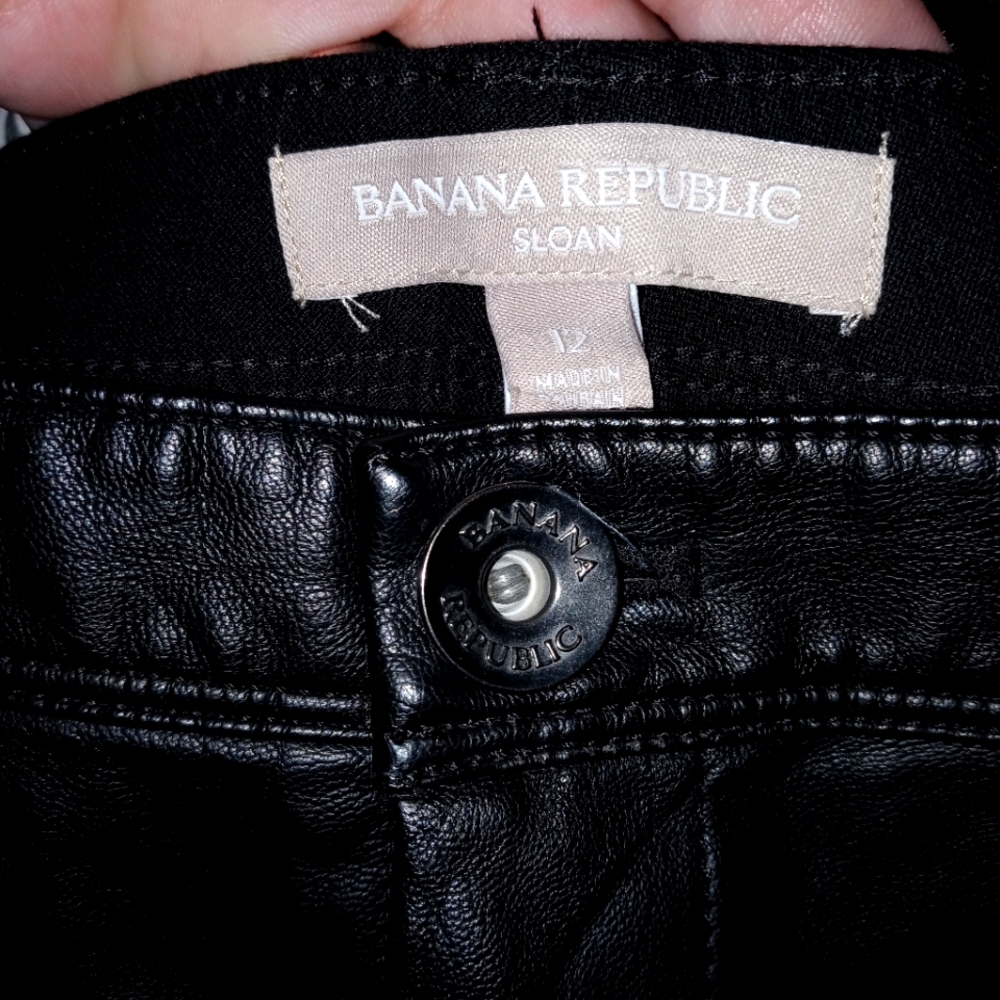 Banana republic faux leather pants